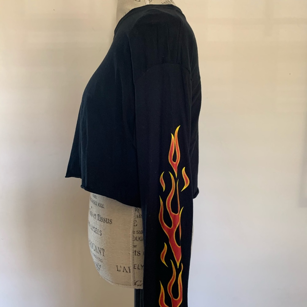 Cropped flames tee - Picture 2 of 6